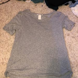 basic gray t shirt